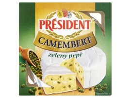 Président Сыр Камамбер  с зеленым перцем 90 г 